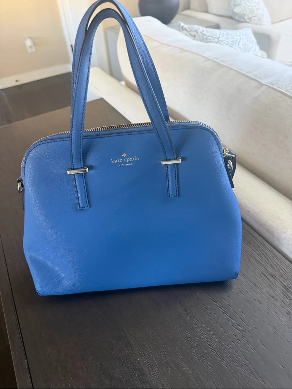 kate spade | Bags | Kate Spade Royal Blue Dome Satchel | Poshmark